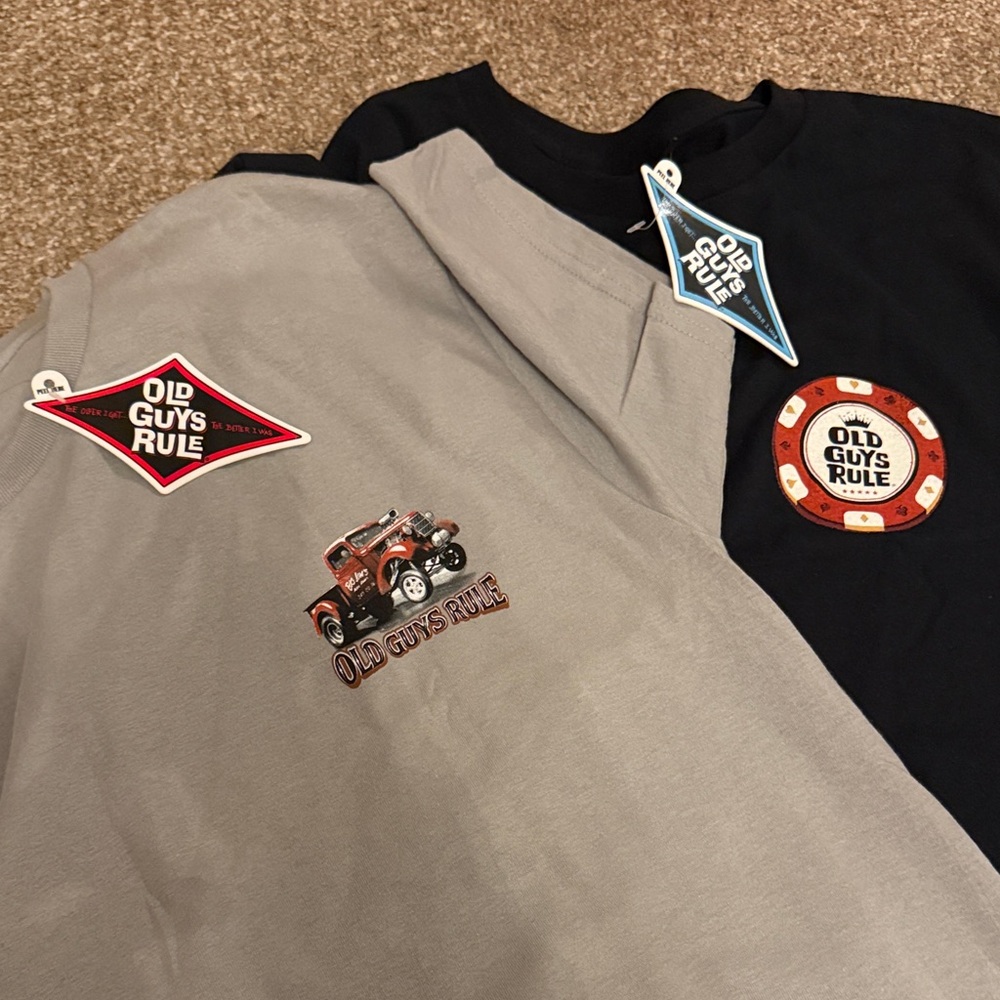 2 New with tag  - Old guys rule shirts side men large